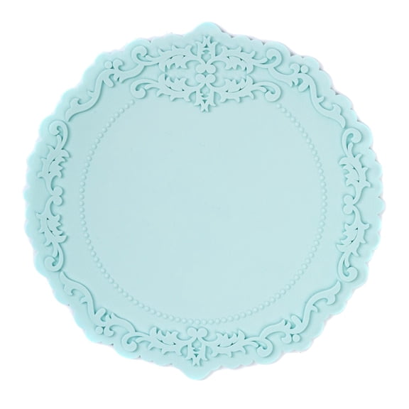 bestolf Silicone Placemat Nordic Vintage Lace Pattern Table Mats Heat Resistant Trivet for Hot Dishes Coaster for Kitchen Table