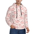 thumbnail image 2 of Naloa Pig Men's Casual Hooded Collar Drawstring Hoodies Pullover Sweatshirts Casual Long Sleeve Shirts-3X-Large, 2 of 7