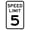 White, variant on Metal Sign - Speed Limit 5 MPH Aluminum 8" X 12"