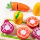 thumbnail image 4 of Cocina de madera de juguete para niños | Juego de cocina realista con verduras y utensilios | Desarrolla la coordinación ojo-mano y el pensamiento lógico, 4 of 6