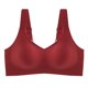 thumbnail image 1 of Sujetador deportivo fino ajustable sin aros de una pieza sin costuras para mujer con soporte suave de gelatina de látex, 1 of 1