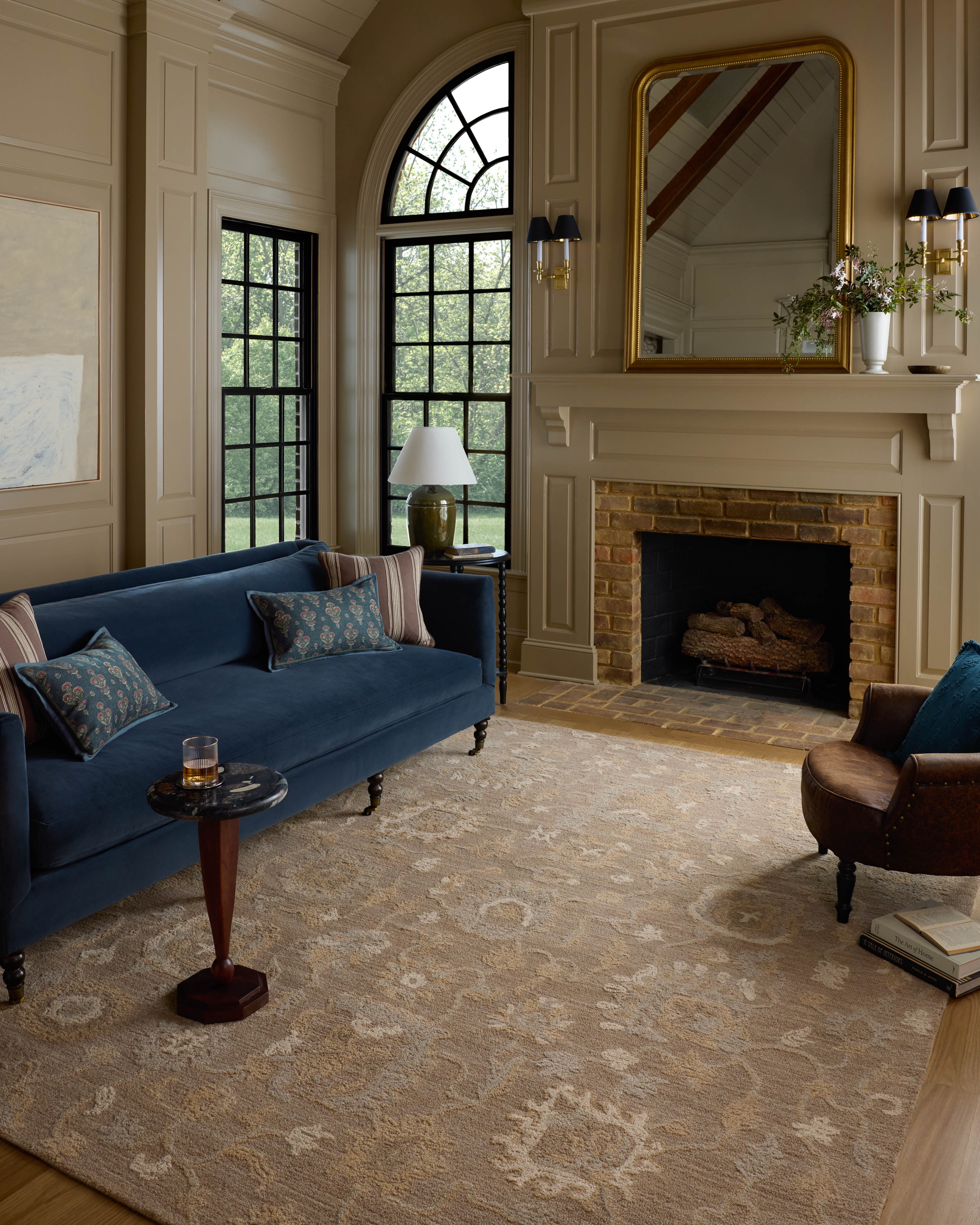 Chris Loves Julia x Loloi Dorothea Bark / Stone 9'-3" x 13' Area Rug