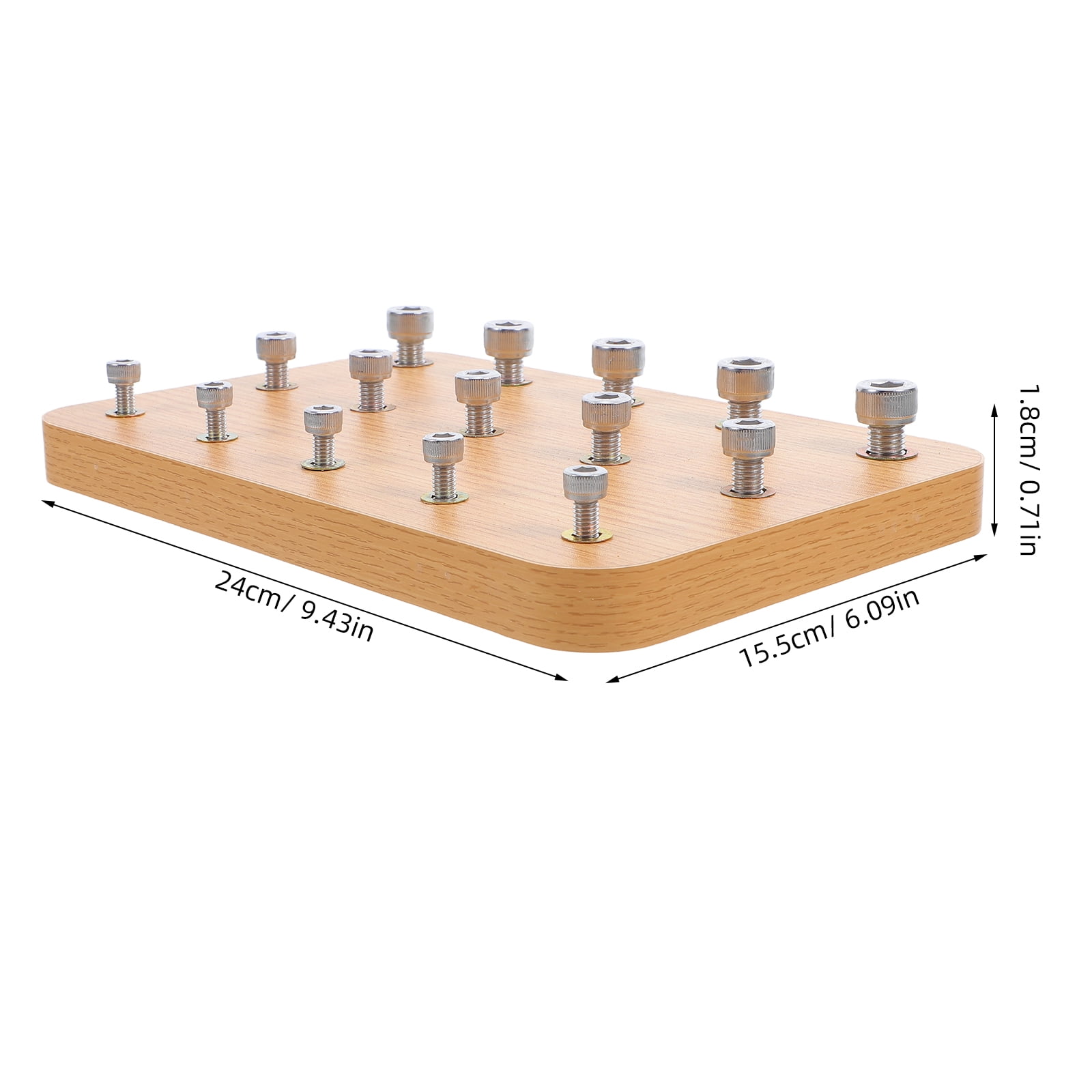 Wooden Nuts And Bolt Board For Rehabilitation Hand Eye Coordination Trainer Finger Exercise Hand Rehabilitation Tools Occupational Rehabilitation Supplies