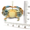thumbnail image 2 of 3.5" RESIN BLUE CRAB ORNAMENT, 2 of 3