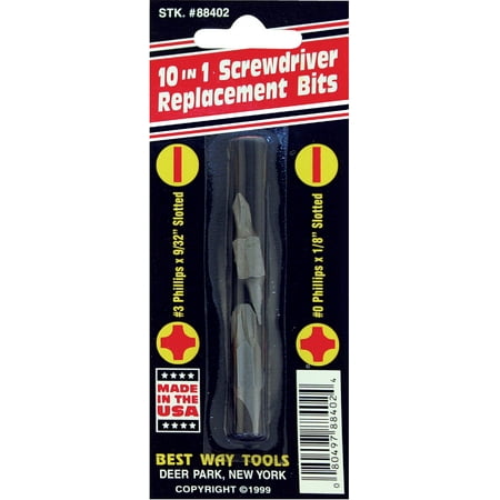 

Mayhew Bestway Tools 10-in-1 Replacement Double-End Screwdriver Bit