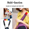 thumbnail image 7 of Chririnla Automotive Seat Belt Pads Soft Touch Polyester, Compatible with, Suitable for SUV, Romanian flag print, 7 of 7
