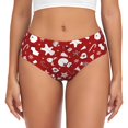 thumbnail image 1 of Balery Red Christmas Cheer. Ropa Interior de Algodón para Mujer con Dibujo – Braguitas Cómodas y Elásticas, Estilo Clásico-X-Small, 1 of 6