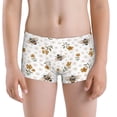 thumbnail image 5 of Yiaed Bees And Flowers Print Boys' Boxer Briefs Cotton Casual Stretch Comfort Boys Boxers - Kids Boxer Briefs Underwear for Boys (6-18)-Large, 5 of 5