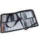 thumbnail image 3 of Paquete de 2 bolsas de cinta de casete Evelots, organizador transparente/almacenamiento, asas, fácil de transportar, sin polvo ni humedad, 100 con estuches, 3 of 5