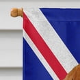 thumbnail image 3 of Dachshund with English Union Jack British Flag House Flag, 3 of 4