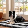 thumbnail image 4 of Buffalo Plaid Doormats Rug 27.5 x 43 Inches Black and White Checkered Rug Cotton Hand-Woven Front Doormat Outdoor or Indoor Rugs for Front Porch, Farmhouse, Entryway, 4 of 6