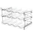 thumbnail image 1 of Organizador porta botellas Brandtrendy 3 niveles Material PET, 1 of 5