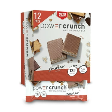 Power Crunch Protein Wafer Bars, High Protein Snacks with Delicious Taste, S'Mores, 1.4 Ounce (12 Count)RDDC22