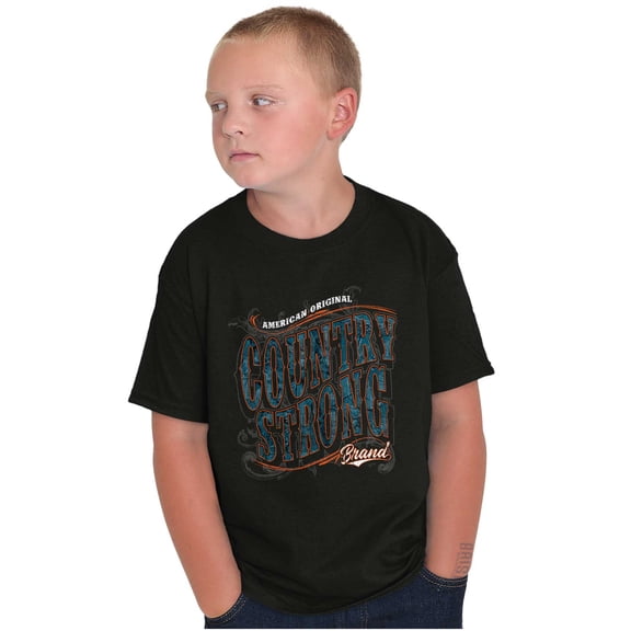 Country Western Southern Cowboy Crewneck T Shirts Boy Girl Teen Brisco Brands XS