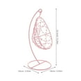 thumbnail image 2 of Minkissy Hamac pour Chambre Balançoire Miniature Rose Fer 1 Pcs Extérieur Jardin Adulte, 2 of 8