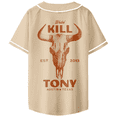 thumbnail image 2 of Watch Kill Tony Baseball Jersey Women Men Short Sleeve Casual V-Neck Shirt, 2 of 3