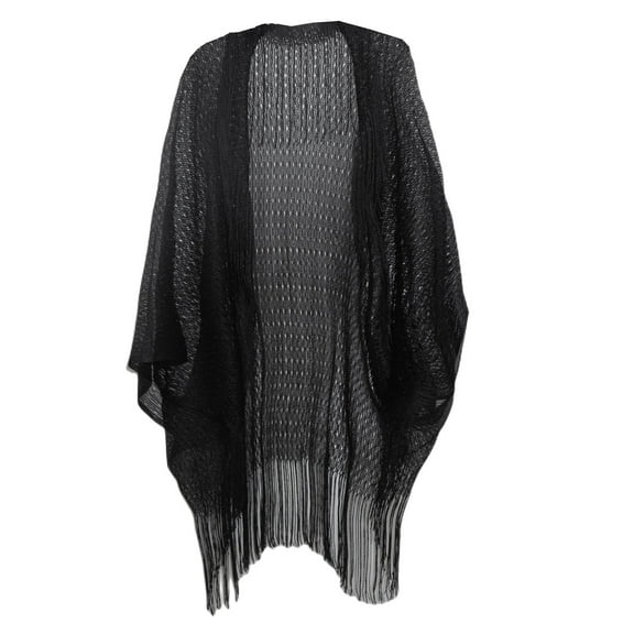Scarf For Women Winter Cuff Filigree Tassel Cape Solid Color Transparent Thin Shawl Shawl Wraps For Women