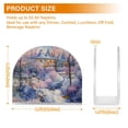 thumbnail image 3 of Painting Snow Houses Trees Napkin Holder for Table Clear Napkin Stand Paper Holder Acrylic Organizer Dispenser Napkins for Dinner Kitchen Restaurant Room, 3 of 8