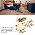 thumbnail image 3 of Guitar String Tree Retainer Set, Guitar Socket Board Guitar Neck Plate String Roller Retainer With Screws For Replacement, 3 of 8