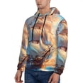 thumbnail image 3 of Sikiie Sailing Ship Ocean Sunset Men's Hoodie, Essentials Hoodie, Sweatshirt, Pullover Hooded Sweatshirt for Men-Small, 3 of 7