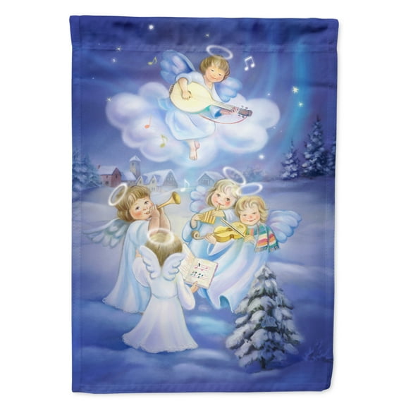 Carolines Treasures APH6028GF Angels around the Tree Flag Garden Size  Small multicolor