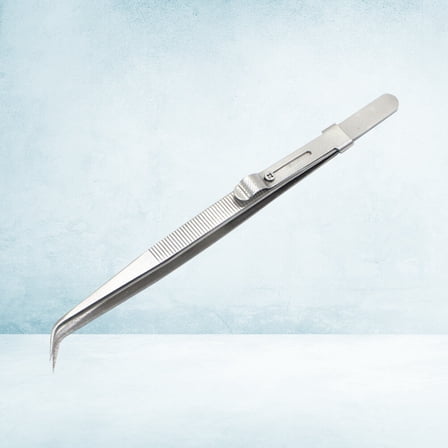 FOLOYORI Tweezers for Crafting and Automotive Functions Straight Pointed Tip 16*0.39in 1Pcs