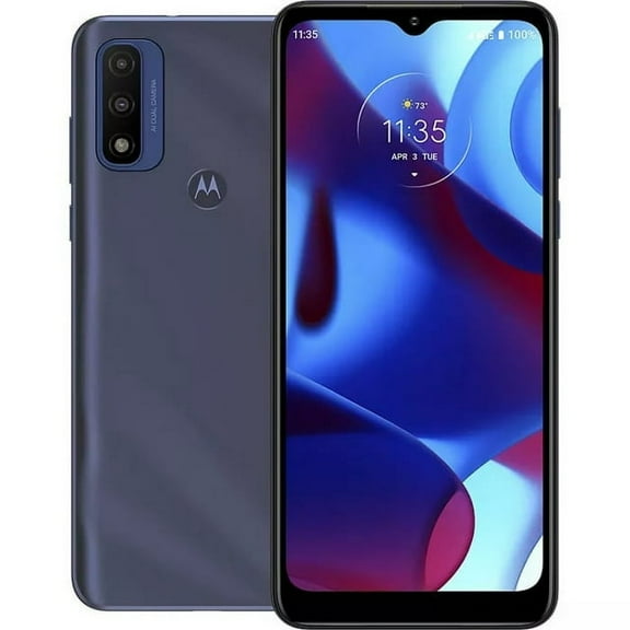 Restored Motorola Moto G Pure Smartphone 32GB 2 Day Battery 13MP Camera, Deep Indigo, for Verizon (Refurbished)