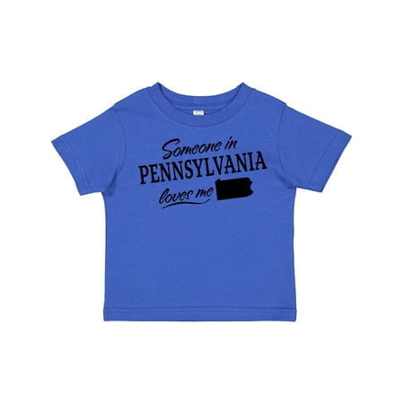 

Inktastic Someone in Pennsylvania Loves Me Gift Toddler Boy or Toddler Girl T-Shirt