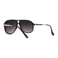 thumbnail image 2 of Classic Mens Plastic Tear Drop Shape Racer Sunglasses Tortoise Gold Black Brown, 2 of 4