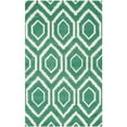 thumbnail image 3 of SAFAVIEH Chatham Collection 7' x 7' Square Teal / Ivory CHT731T Handmade Geometric Premium Wool Area Rug, 3 of 10