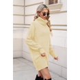 thumbnail image 3 of LAICAIW Robe Chandail Longue Ample à Col Roulé Oversize pour Femmes, 3 of 7