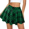 thumbnail image 4 of Summer Clearance Sales kttectoa Sweet A-Line Casual Swing Pleated Skirts Women's Clothing Plaid Graphic Skirts Zipper Mid Waist Mini Skirt for Womens Dressy Vacation, 4 of 5