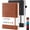 BlackBrown, variant on NIRMIRO 2 Pack A5 Hardcover Notebook , Leather Journal Notebook for Writing, 160 Pages 100GSM Lined Paper, No Bleed, Inner Pocket, for Work, School Supplies