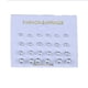 thumbnail image 5 of 12 pares de aretes de imitación Perfecl acero inoxidable satinado 3 mm a 6 mm, 5 of 8