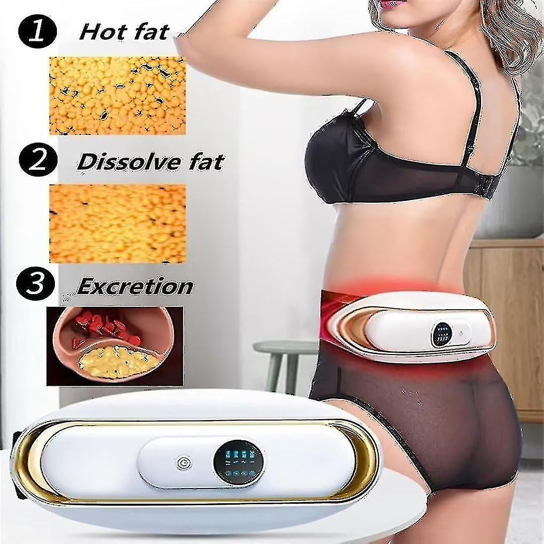 Ceinture de Taille Brule Graisse Ceinture de Massage Abdominale Chaude Ceinture de Massage Amincissante Bruleur de Graisse Ventre Machine Portable pour Femmes Hommes Ceinture de Degraissage du Ventre ...
