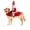 Red, variant on Christmas Dog Costumes Set Including Funny Santa Claus Costume Large Christmas Dog Clothes , Santa Pet Christmas Clothes for Dog Pet Costumes