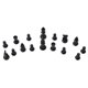 thumbnail image 4 of 32Pcs/Set Black & White Plastic Medieval Chess Pieces Game Chessmen 65/75/95mm For Home, 4 of 4