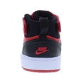 thumbnail image 3 of Nike Court Borough Mid 2 Leather Infant/Toddler Shoes Size 10, Color: University Red/Black/White, 3 of 5