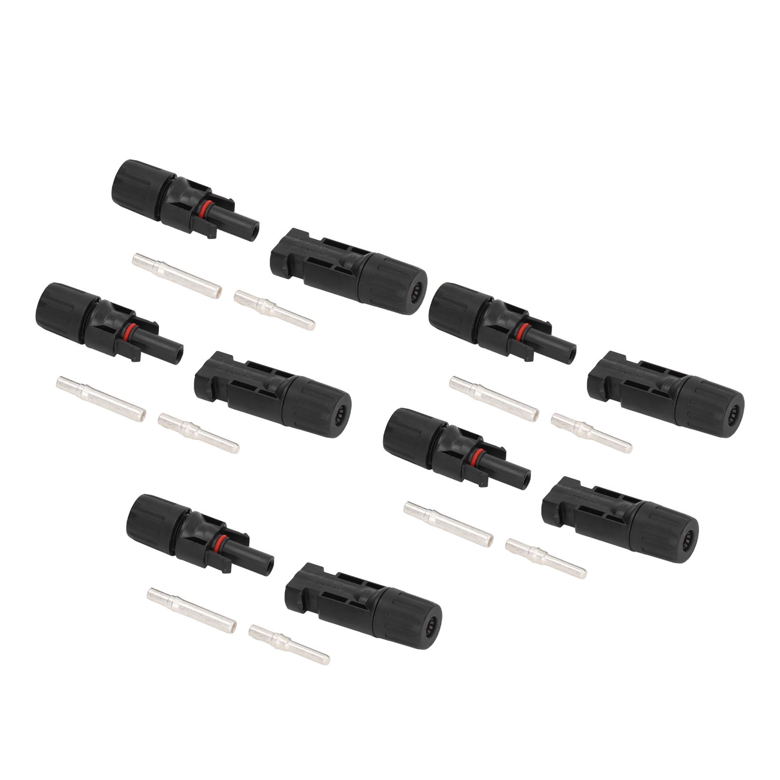 Solar Panel Cable Connector, Anti UV 5 Set High Voltage Bearing