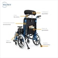 thumbnail image 3 of Silla de Ruedas PCA- Adulto Hilphy Medical Paralisis Cerebral Plegable., 3 of 8