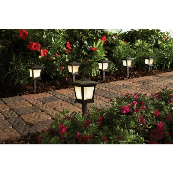 Paradise Low Voltage Black Outdoor Integrated LED Landscape Path Light Kit (6-Pack)