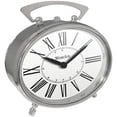 thumbnail image 1 of Westclox 75064 Oval Bell Alarm Clock, Silver, 1 of 1