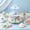 Light Blue, variant on 3 Tier Cupcake Stand Dessert Tower Cardboard Cake Display Stand for Birthday Shower Party Dessert Table Decoration Celebration Supplies Holiday Event Baking Display Theme