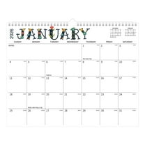 PLPPYFS 2026 Calendar - Wall Calendar 2026-2027 from January 2026 to June 2027, 14'' x 11'', White 2026 Calendars with Large Blocks, Spiral Bound, for Home, Office, School
