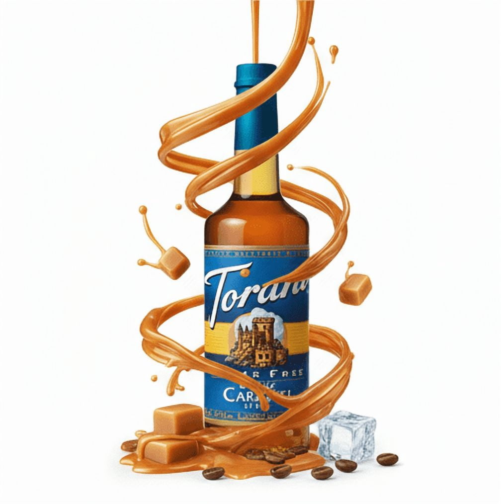 Torani Classic Caramel Sugar Free Syrup cs 12/750 ml