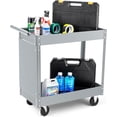 thumbnail image 2 of Acekid 2 Tier Rolling Tool Cart,330 Lbs Metal Heavy Duty Utility Cart On Wheels,2 Shelf Steel Utility Cart, Tool Storage Organizer for Mechanic, Garage, Workshop, Warehouse & Repair Shop, 2 of 7
