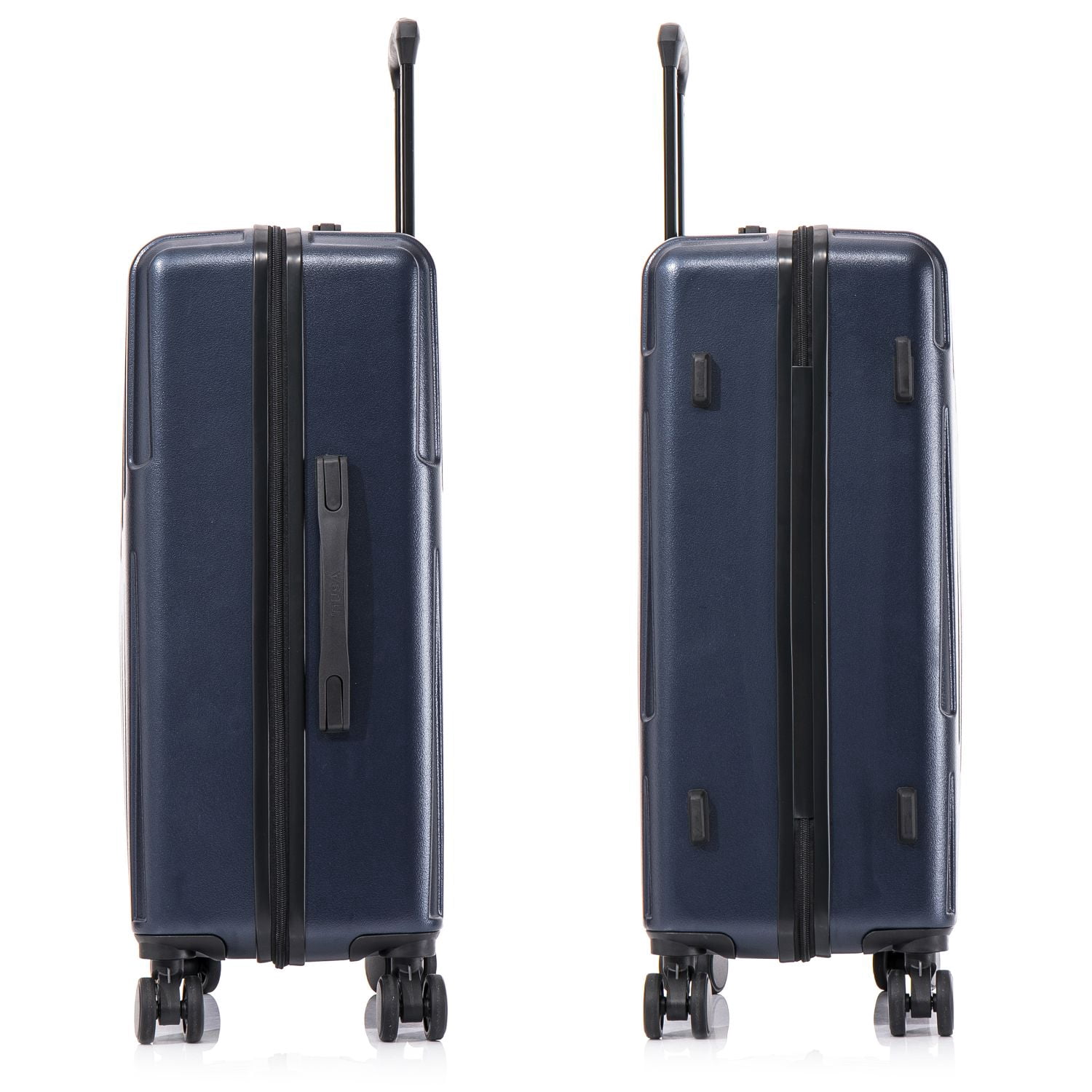 InUSA DRIP 24" Hardside Lightweight Checked Luggage with Spinner Wheels, Handle and Trolley, Navy Blue