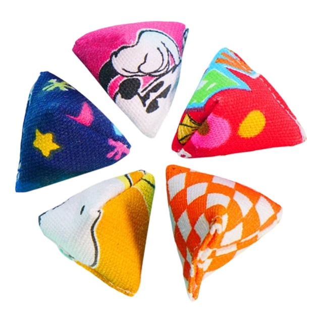 Mini bolsas de frijoles, juego de lanzar bolsas de frijoles para niños, bolsas para lanzar para el aula, el patio o el jardín 5 piezas
