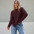 thumbnail image 4 of SUNBS Oversized Sweaters for Women Cable Knit Crewneck Pullover Casual Long Sleeve Top Fall Womens Clothes, 4 of 7
