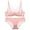 Pink, variant on oqasdz Lingerie Sets for Women Sexy Naughty Adjustable Thin Breathable Racerback Lace Edge Bra Set
